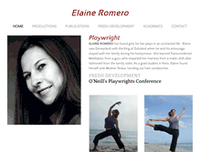 Tablet Screenshot of elaineromero.com